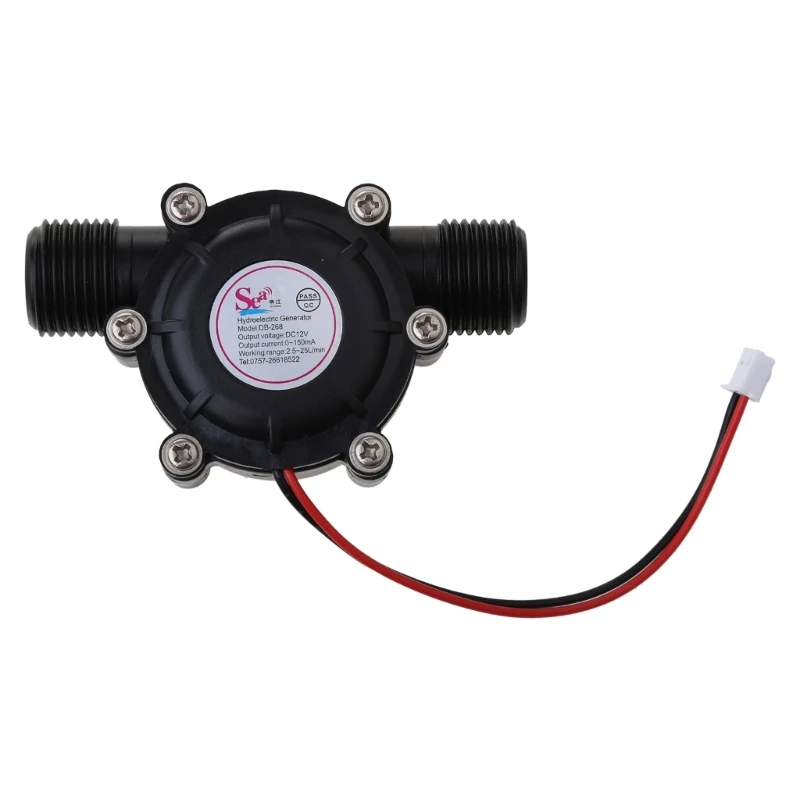 Gerador de energia hidráulica g1/2 rosca macho gerador de fluxo de água hidro-água droship