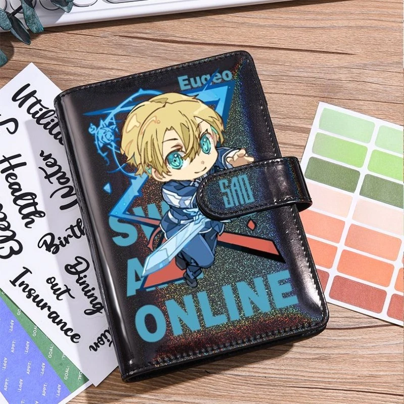 Sword Art Online Asuna Kirito anime cartoon laser notebook creative personalized student detachable planner stationery wholesale view 4