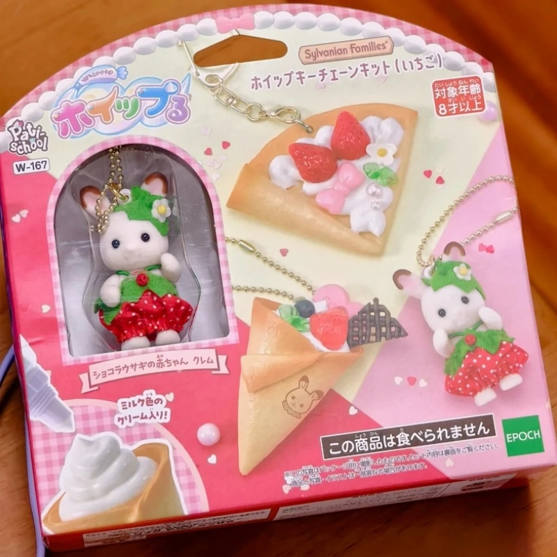 

Genuine In Stock Sylvanian Families Dessert Cream Chocolate Biscuit Pendant Series Action Figure Set Desktop Decoration Gift Toy