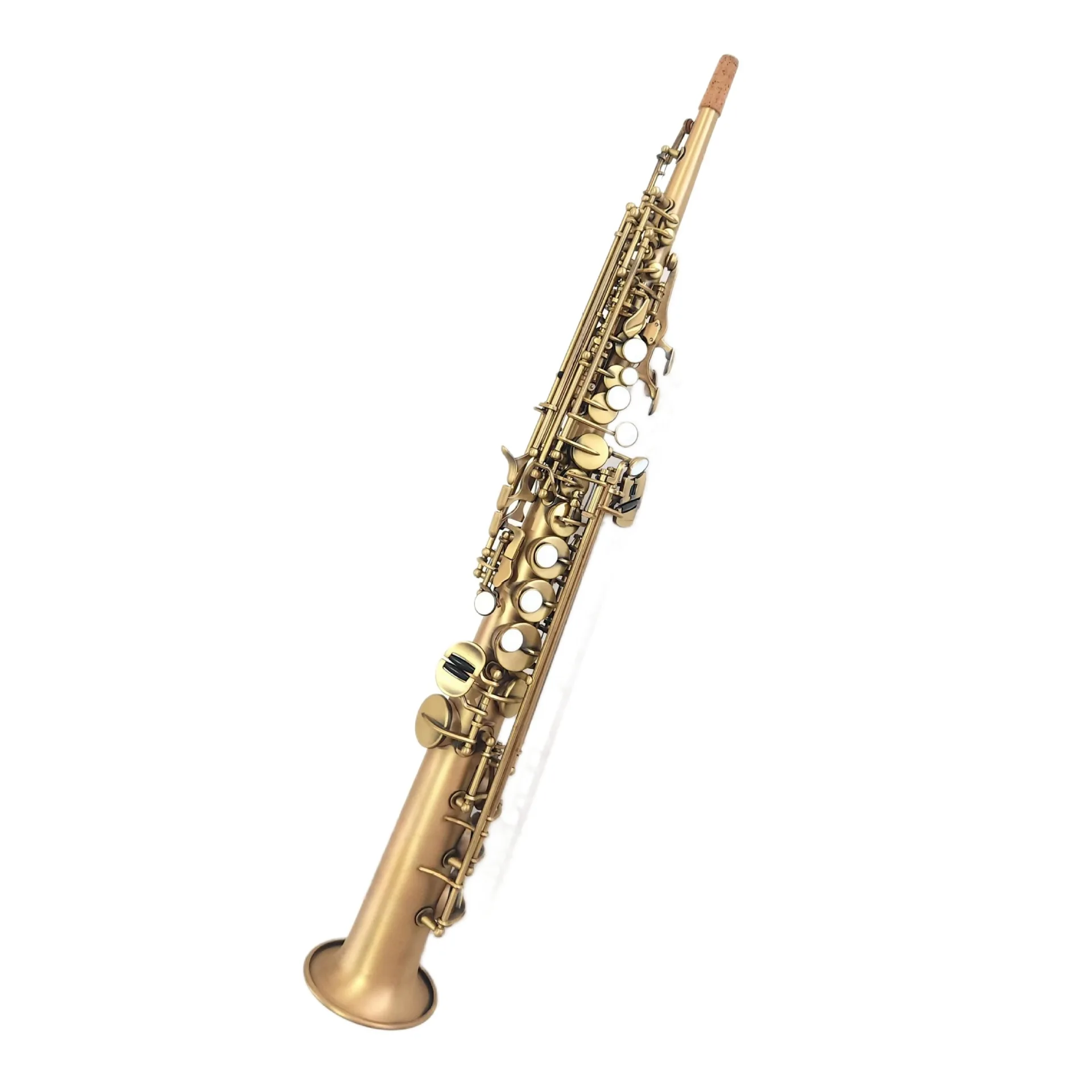 

STLF Professional Bb Gold Brass Saxophone Unibody Tube Professional