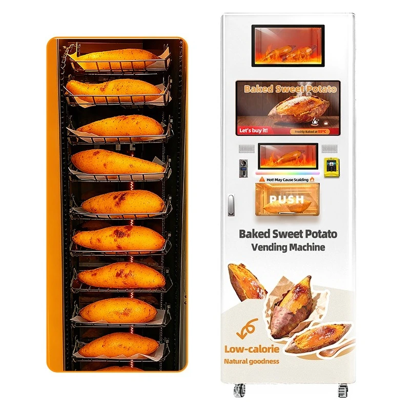 Commercial stall roasting sweet potato machine 24 hours unmanned self-service scanning code roasting sweet potato sweet
