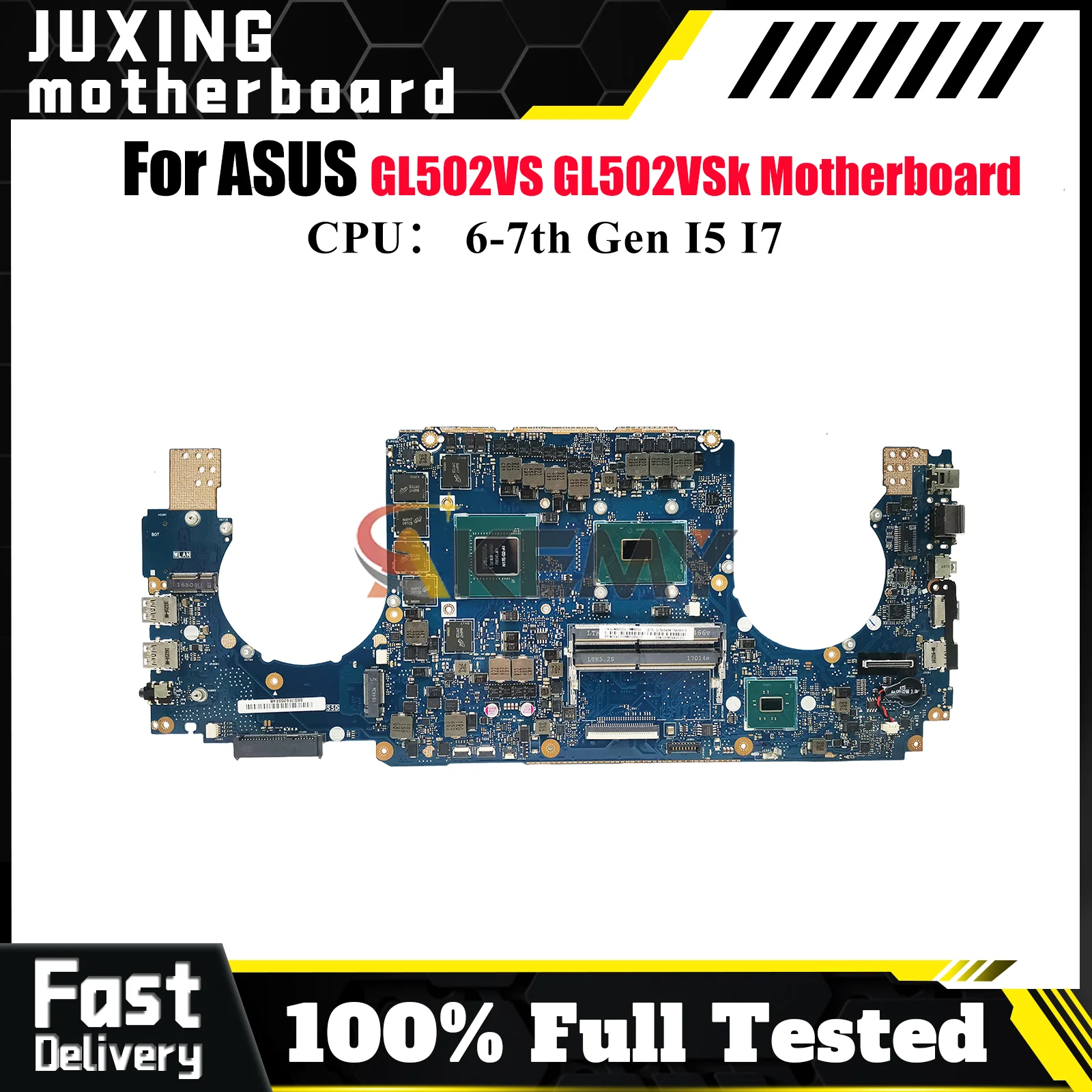 

GL502VS Laptop Motherboard For ASUS ROG Strix GL502VM GL502V GL502VMK Notebook Mainboard With I5 I7 CPU 100% tests OK fast ship
