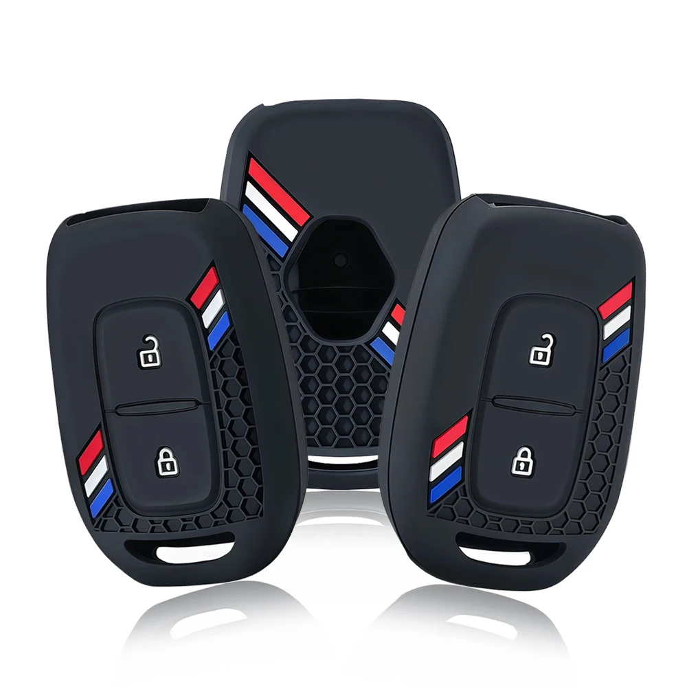 Silicone Car Key Cover Key Case Accessories For Dacia Lodgy Spring Duster Sandero Stepway Logan For Renault Dokker Scenic Master
