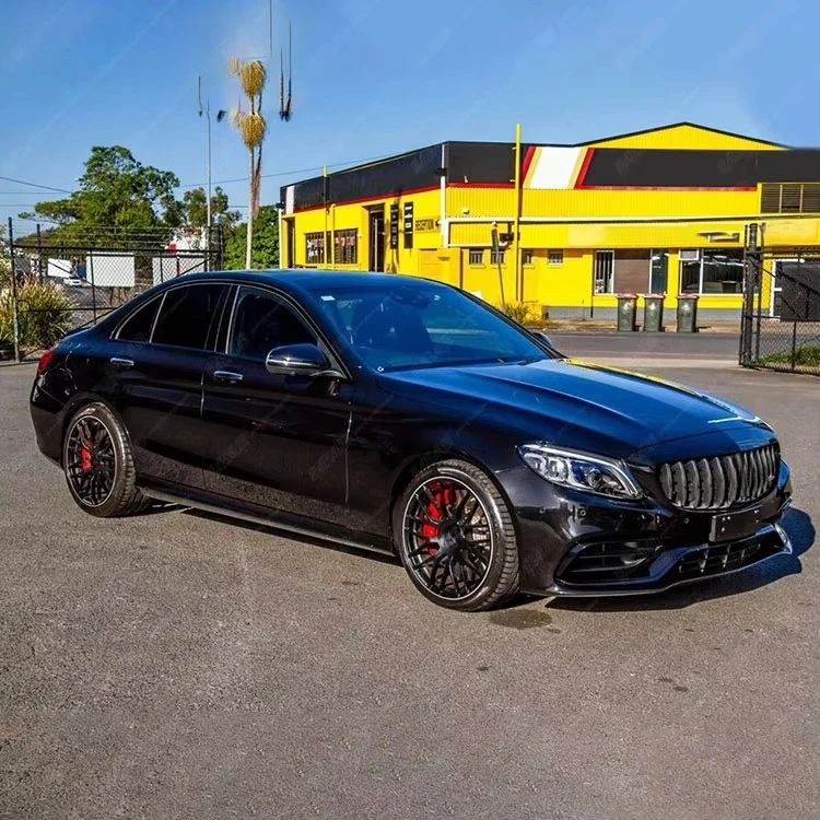 STLF Exterior Tuning C63 Conversion Body Kit for Mercedess C Class W205 LCI 19-22 Automotive Facelift C63 Auto Parts