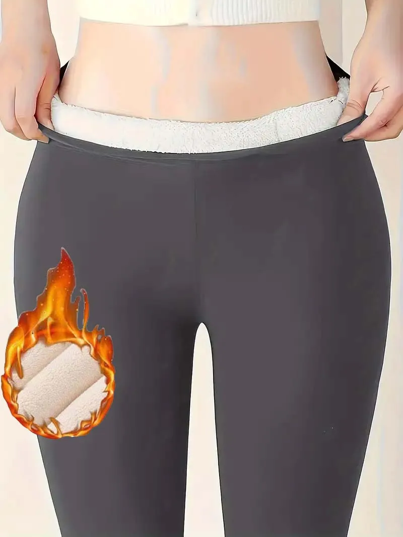 Leggings in velluto, leggings casual a vita alta elasticizzati caldi, pantaloni fitness yoga da donna