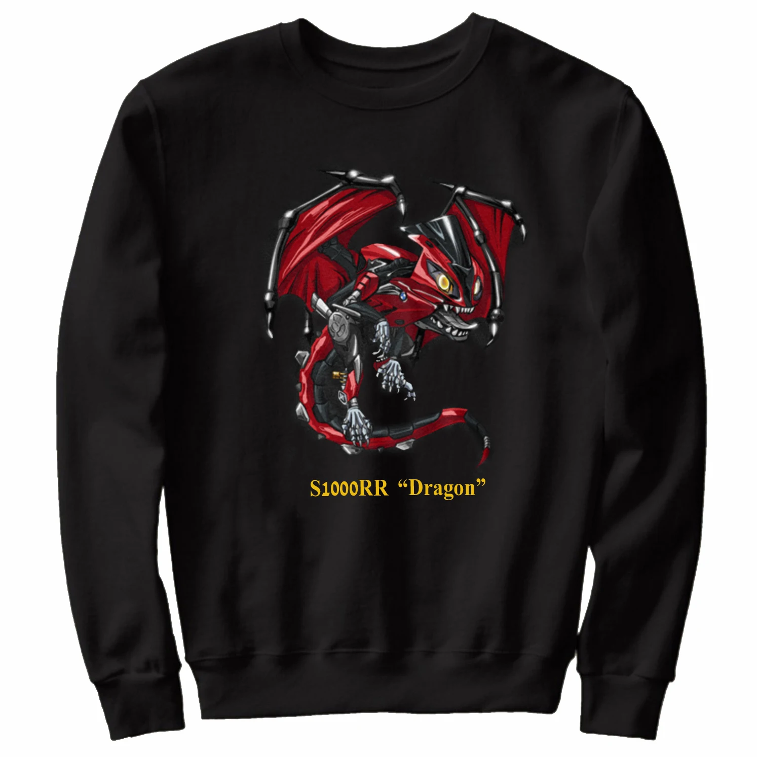 

Classic Motorcycle S1000RR Dragon Transfiguration Inspired Sweatshirts New 100% Cotton Casual Mens Fashion Streetwear