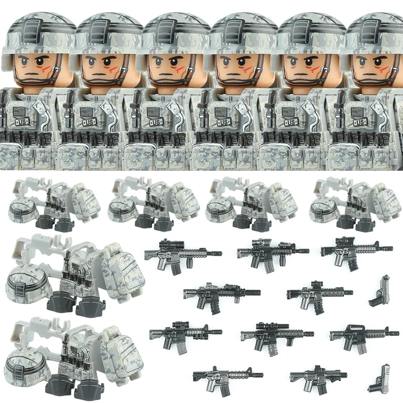 زي قتالي للجيش الأمريكي، قطع ب - مراجعة Lego Minifigure Holder وسعره