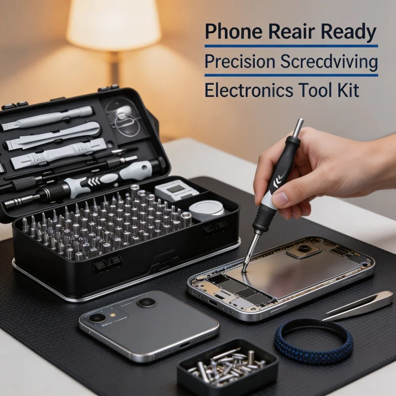 Image of 115-in-1 Präzisions-Schraubendreher-Sets, Professionelles Reparatur-Werkzeugset für Elektronik, Handy, Uhr, Kfz-Wartung