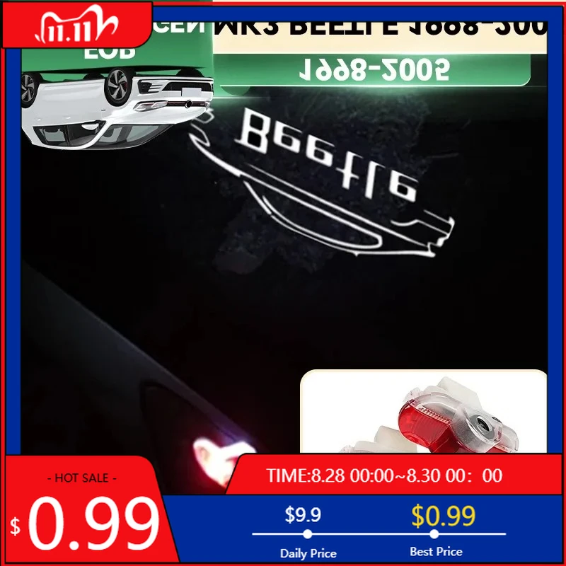 

Для VOLKSWAGEN VW солнцезащитные козырьки 2026 новые внутренние наклейки 2 шт. светодиодные предупреждающие лампы для калюжа, аксессуары для VW Beetle 1998-2005 Be