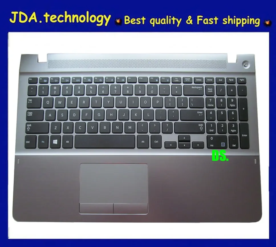 MEIARROW       New/Orig for Samsung NP370R5E NP450R5E NP470R5E NP510R5E 450R5V US keyboard upper cover palmrest Touchpad