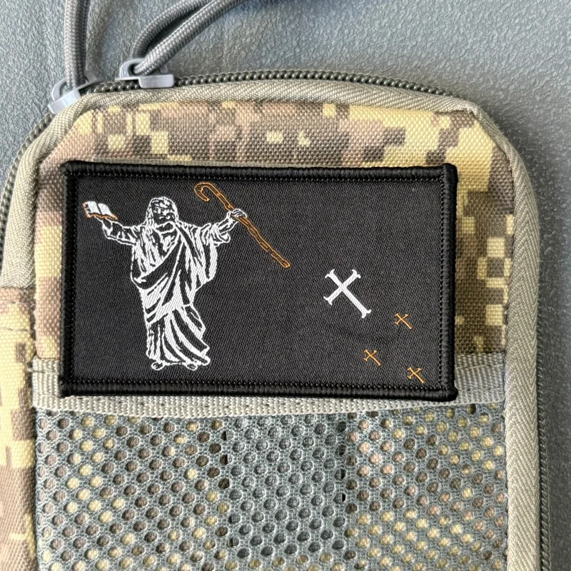 Parche táctico de moral Jesús Pastor con velcro para mochila