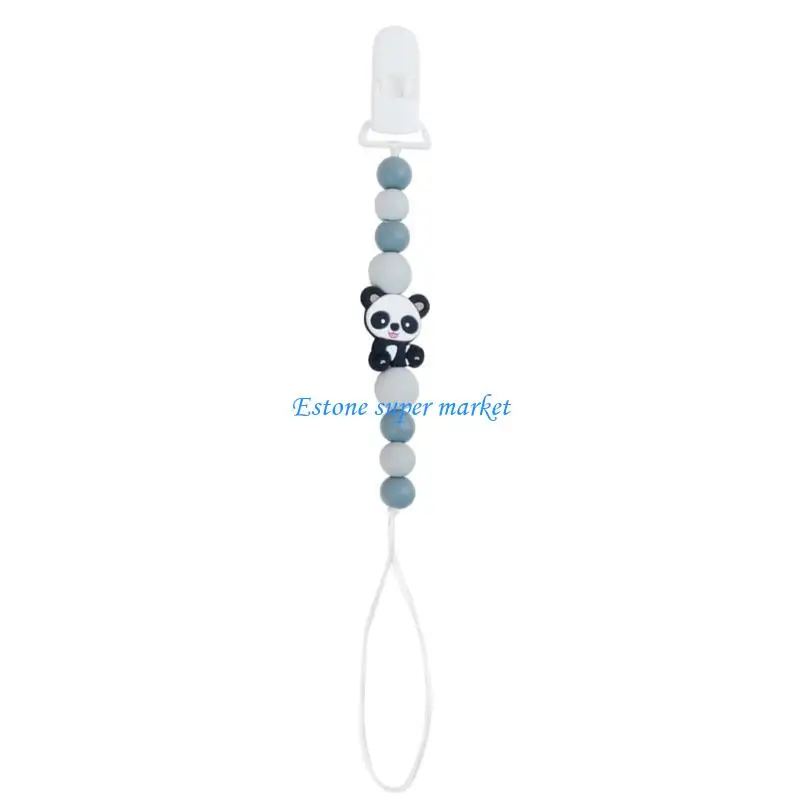 

090b Baby Pacifier Clips милый панда -бейдж -клип клип -держатель держатель держатель Soother Chain