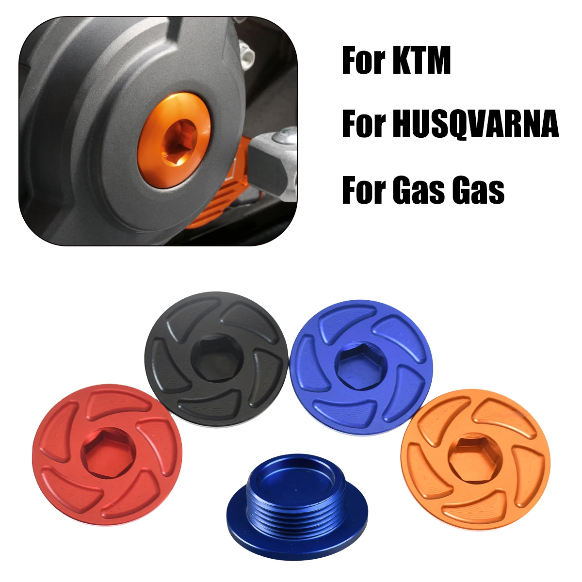 Motorcycle CNC Engine Ignition Cover Plug For HUSQVARNA FC FE FX 250 350 701 Enduro/Supermoto For KTM SX-F XC-F EXC-F XCF-W  690