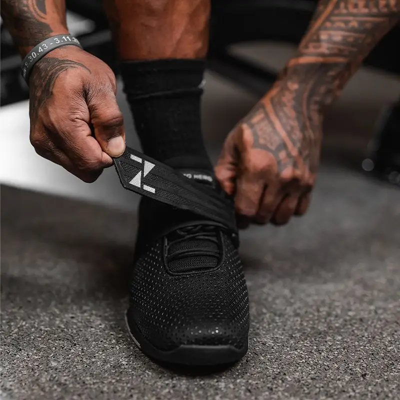 Professional Weight Lifting Sneakers Men Comfortable Squatting Shoe Big Size 47 Weight Shoes Hard-Wearing Squat Hard Pull Shoes