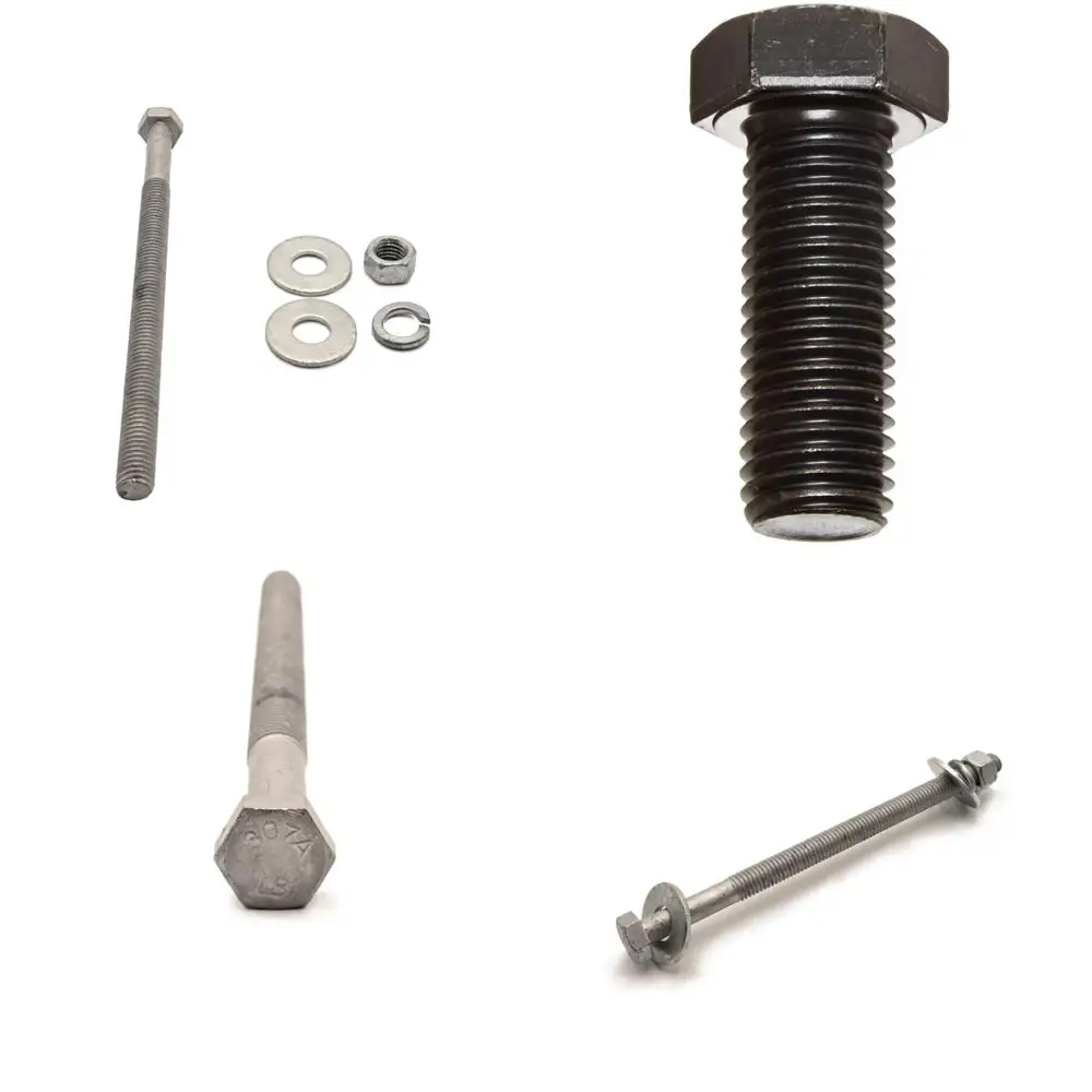 أطقم مسامير سداسية مجلفنة من الدرجة A307، 20 مجموعة مع 40 غسالة مسطحة، 20 صواميل، 20 غسالة قفل منفصلة، 5/8-11 × 18 خيط