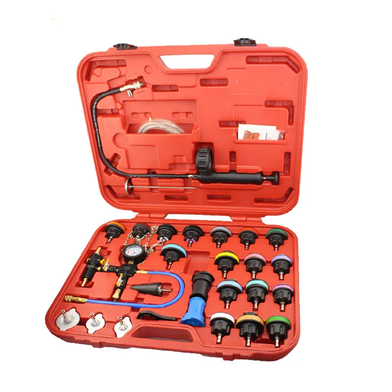28Pcs Universele Radiator Druk Tester Vacuüm Type Koelsysteem Test Detector Set Testeur Refroidissement
