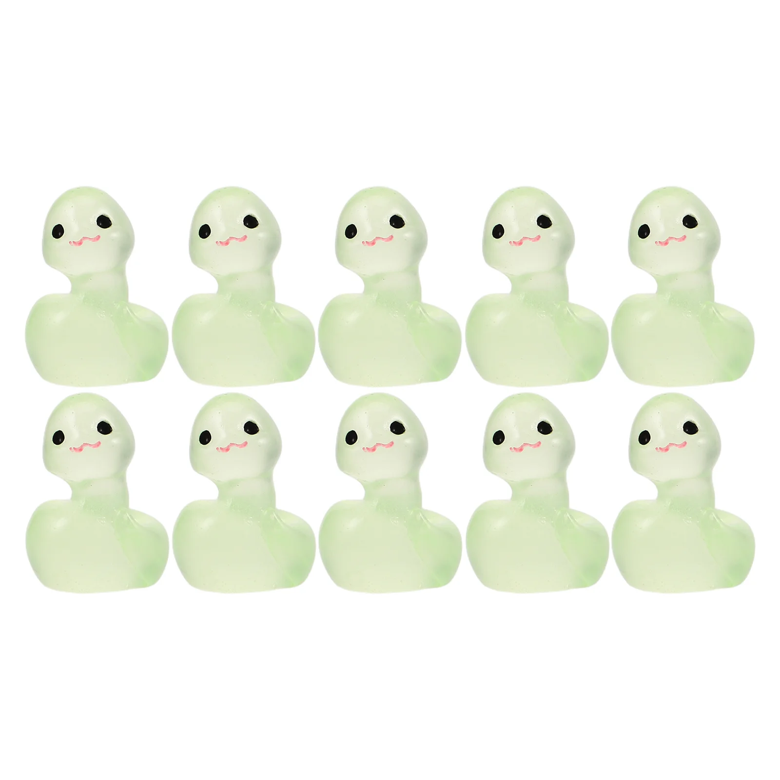 

10Pcs Glow in The Dark Snake Ornaments 2025 Year of The Snake Chinese Zodiac Mini Resin Car Dashboard Decor Car Dash Decorations