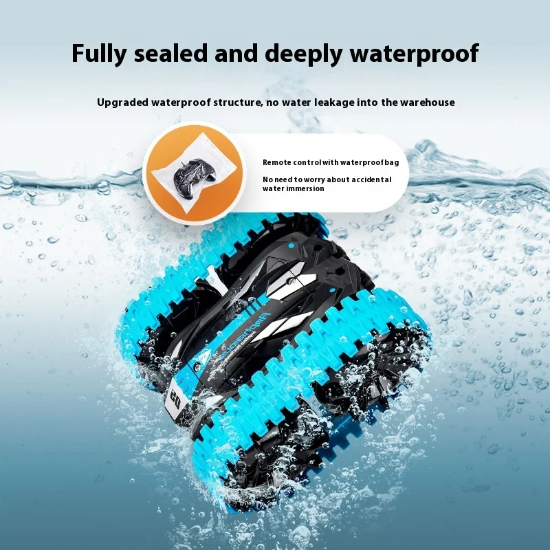 JJRC 1:20 New Tracked RC Crawler - 2.4GHz Anti-Interference 30m Range 360° Tumbling LED Lighting Effects Durable ABS