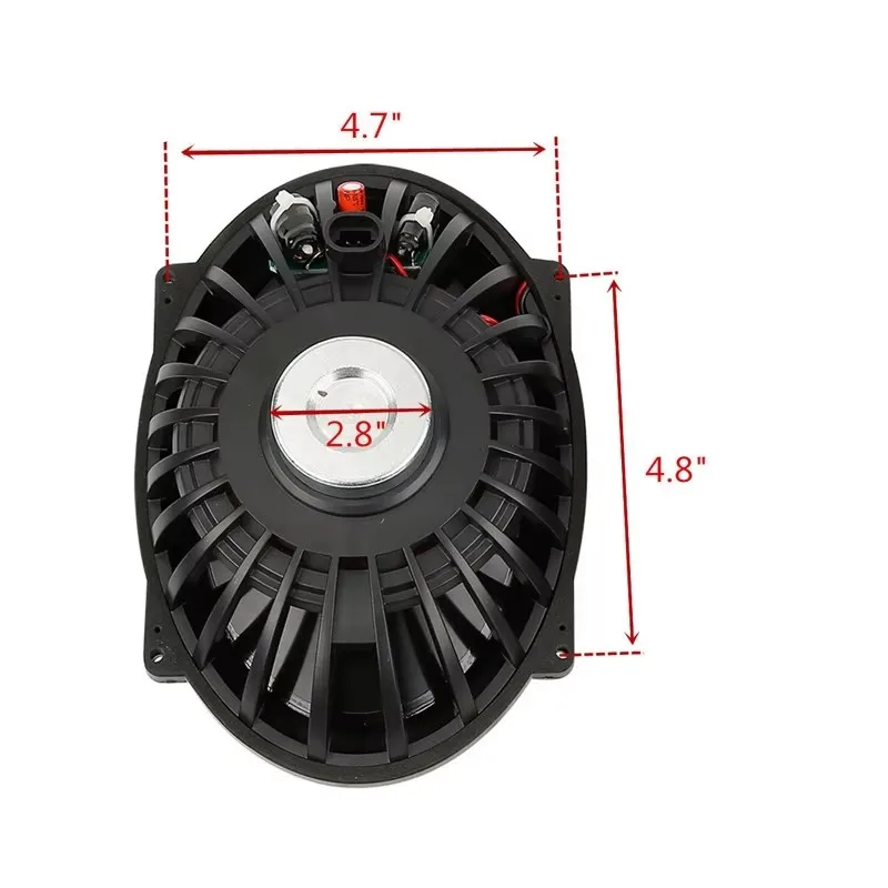 Siodło motocyklowe pokrywy sakwy z głośnikiem 5 "X7" dla Harley Touring Road King Road Electra przemieszczanie się po ulicy FLHT 2014-2024