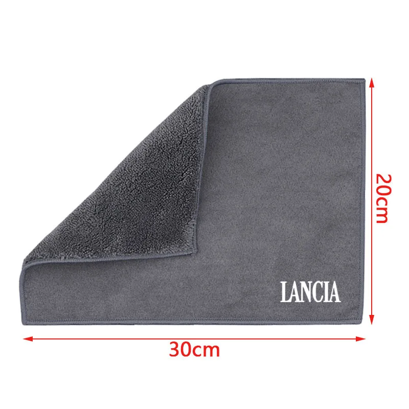 Microfiber Towel Car Drying Towel Auto Plush Wash Towel Car Cleaning For Lancia Thema Delta Musa Ypsilon Thesis Musa Voyager