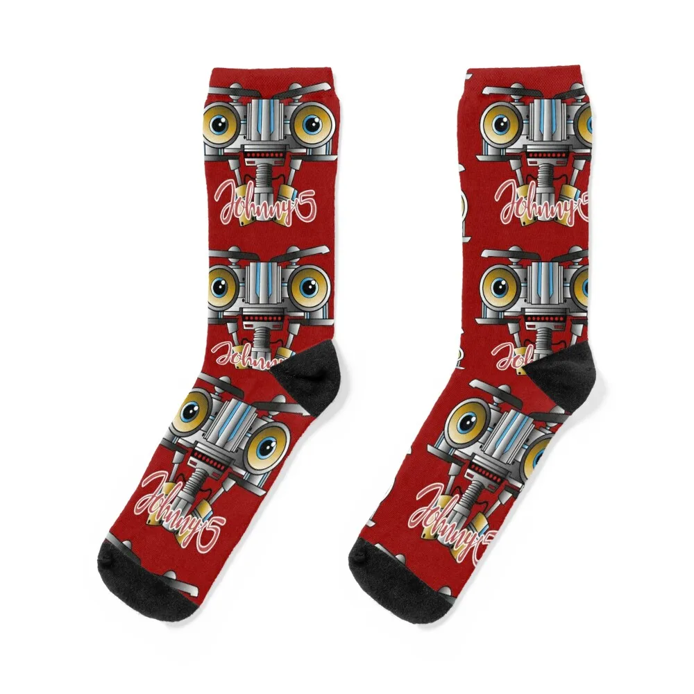 Johnny 5 Short Circuit Socks Lots funny gift christmass gift anti slip football Boy Child Socks Women's