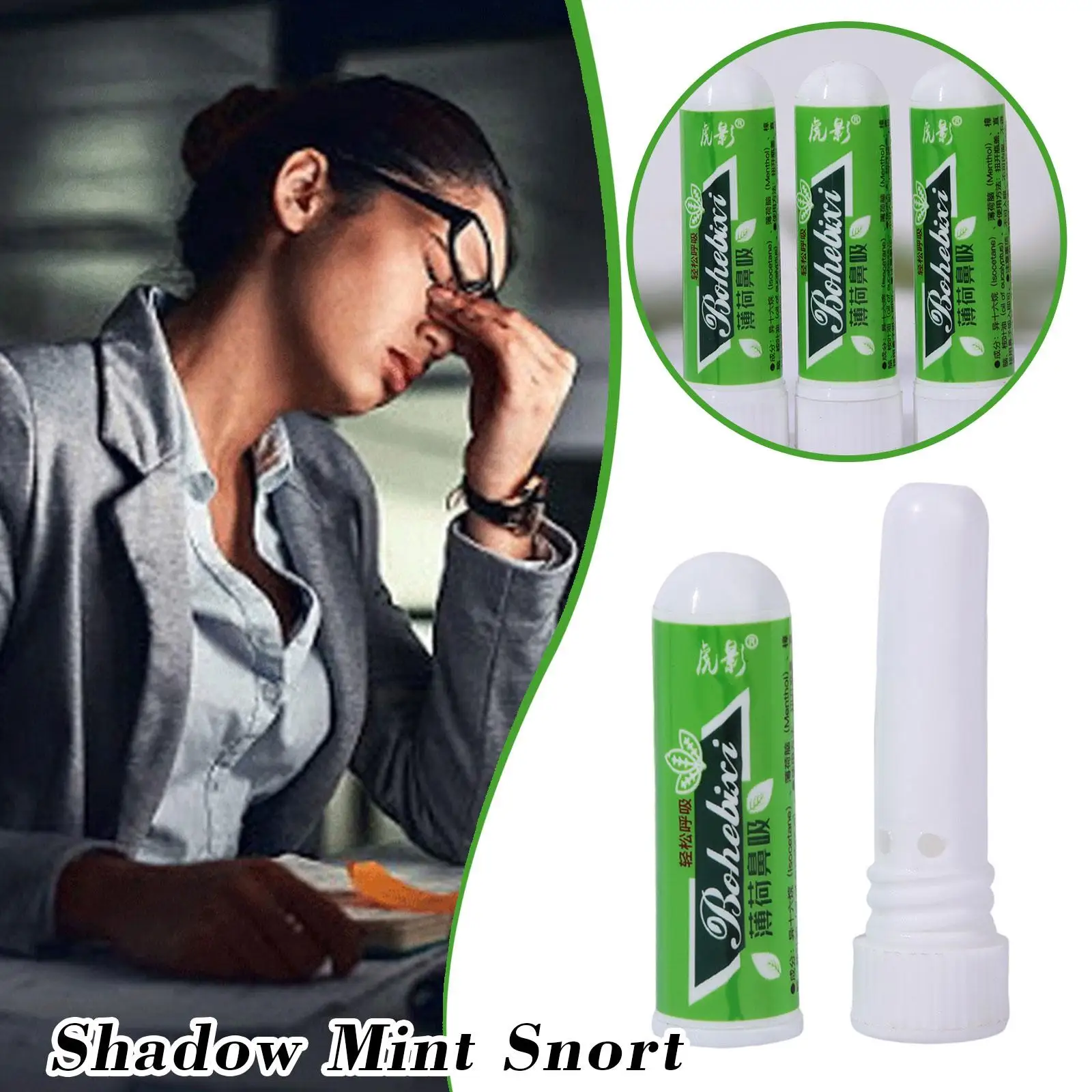 1/2/3/5X Nasal Inhaler Mint Essential Oil Refreshing Aromatherapy Tubes Inhaler Sticks Mint Cooling Oil Relieve Rhinitis Fatigue