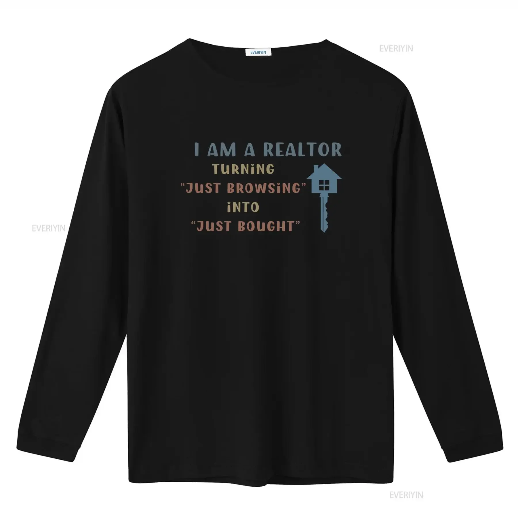 Funny Realtor T Shirt 100 Cotton Real Estate Agent Turning Just Browsing into Bought Self Promotion vintage Washed Casual