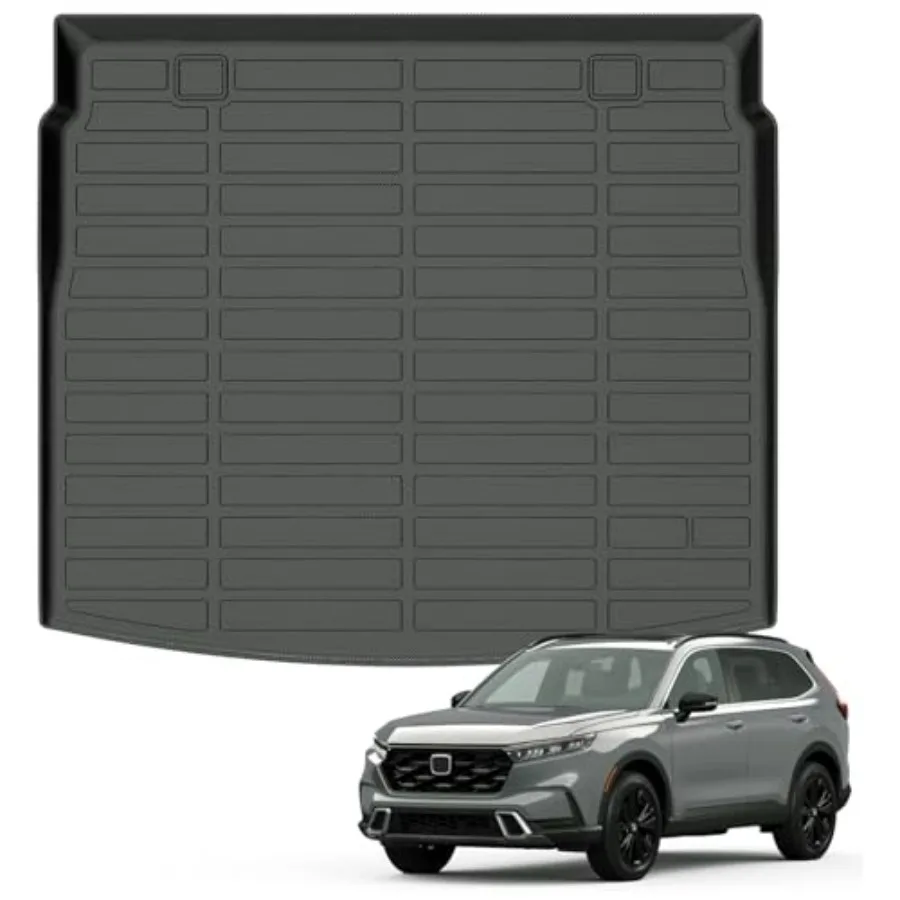 

All Weather Cargo Liner for Honda CR-V 2023-2026 Upper Position TPE Rubber Trunk Mat Black Odorless Anti-Slip All Season Guard