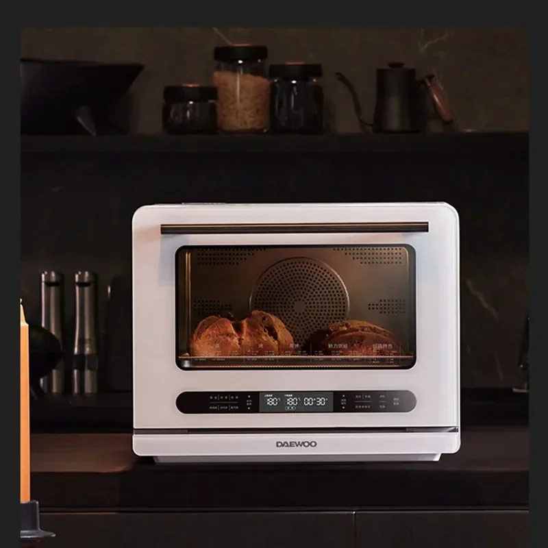 L para Daewoo 32 litros horno microondas y vaporizador AIO 4 en 1 horno de mesa de conversión de frecuencia inteligente multifuncional Fr
