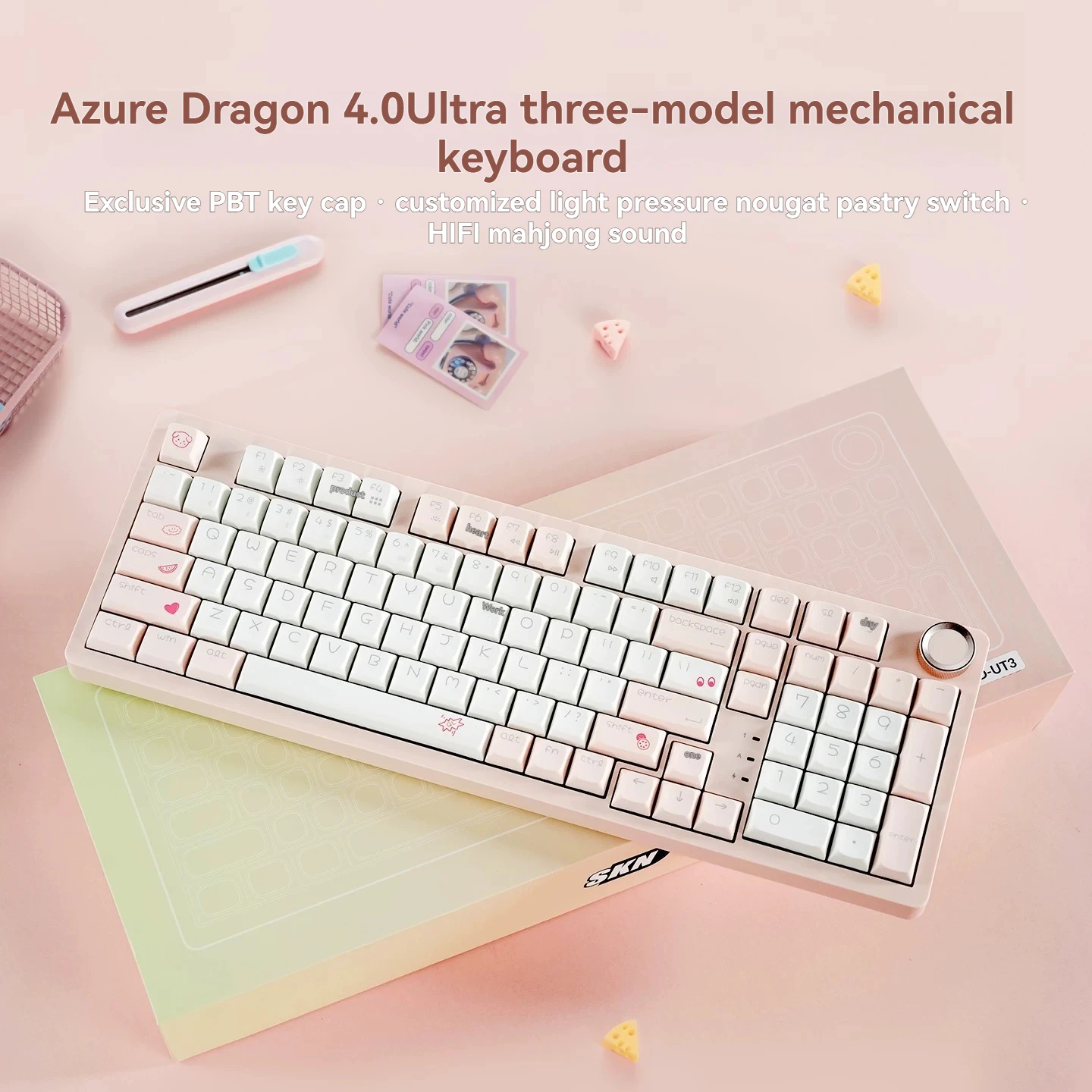 

SKN Mechanical Keyboard Wireless Tri-mode Customize Gasket Hot Swap RGB 8KHz 0.125ms for Valorant FPS Esports Game Keyboard DIY
