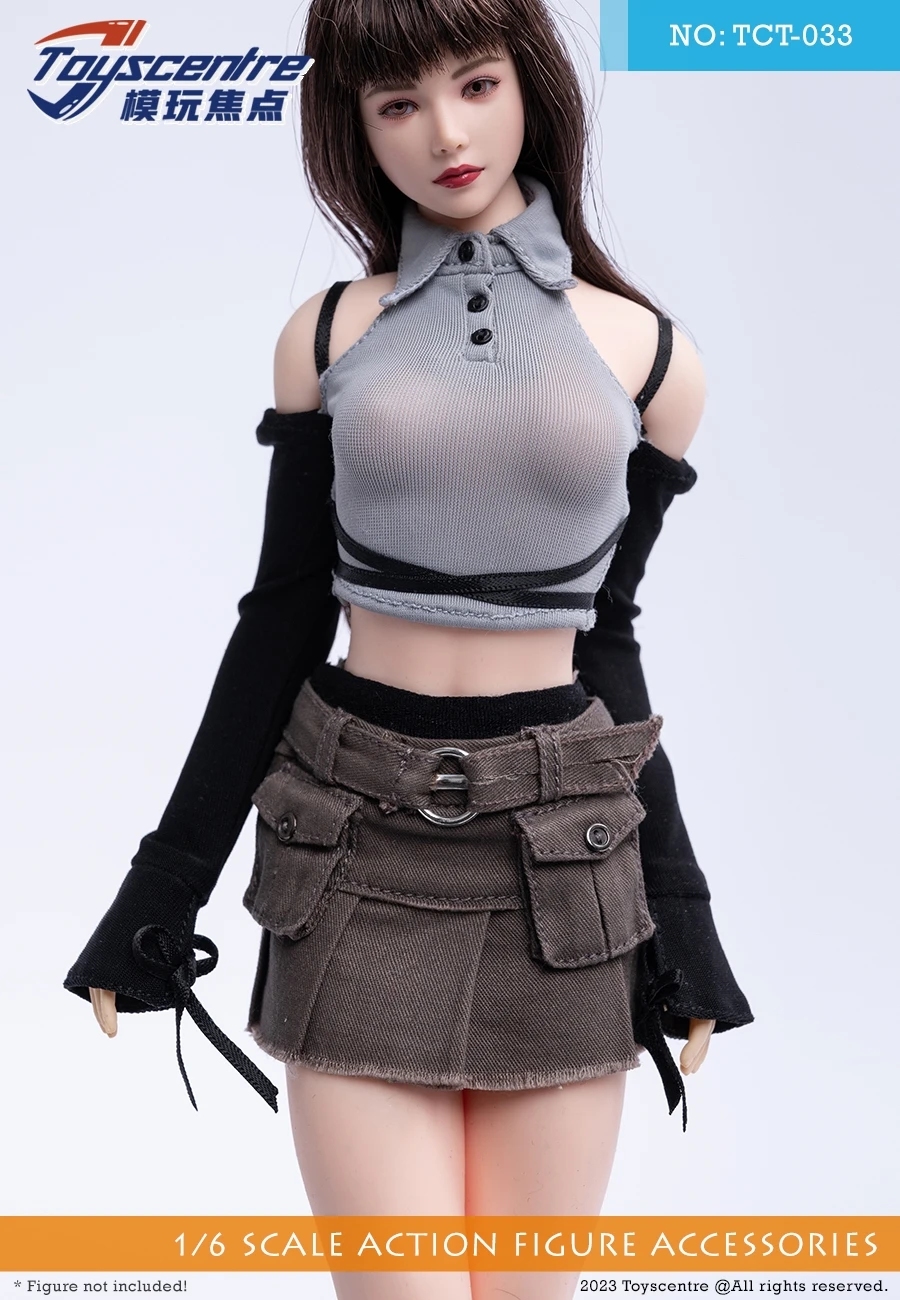 1/6 Scale Female Clothes Off-the-shoulder Fashion Trend Suit for 12inch Women Action Figure Dolls TCT-033 Accessories In Stock