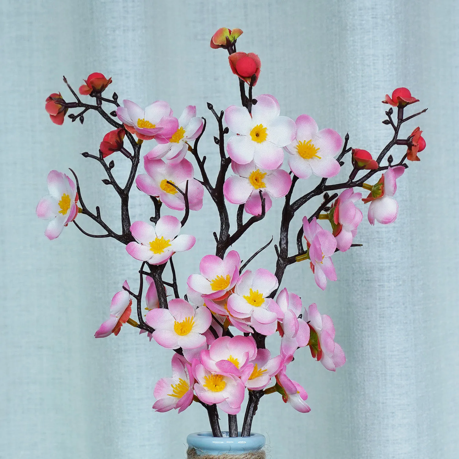 

1/2Pc 30cm Blossom Branches Artificial Flowers Simulation Plum Home Table Flower Arrangement Decoration