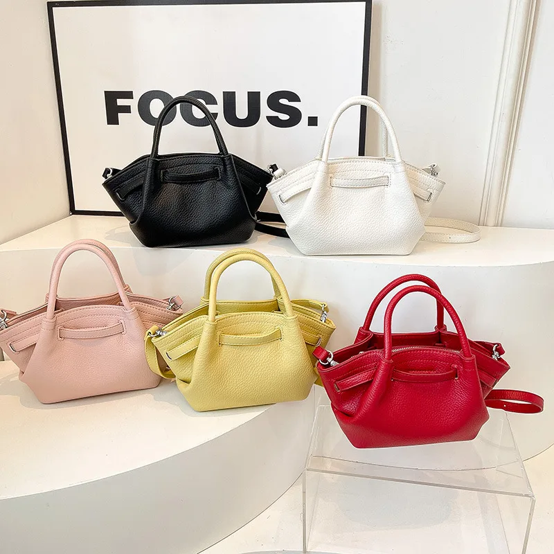 

2024 Новая модная женская сумка-облако, сумка из текстурированной телячьей кожи, сумка через плечо для работы, милая нишевая сумка для покупок, повседневная