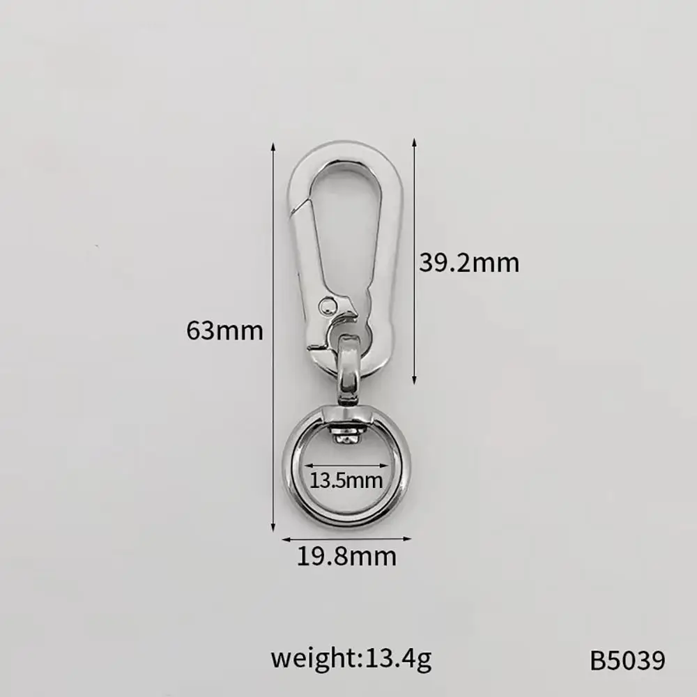 

Stainless Steel Gourd Buckle Keychain Anti-Lost Metallochrome Metal Gourd Buckle Keyring Classic Fashion Gourd Buckle Carabiner