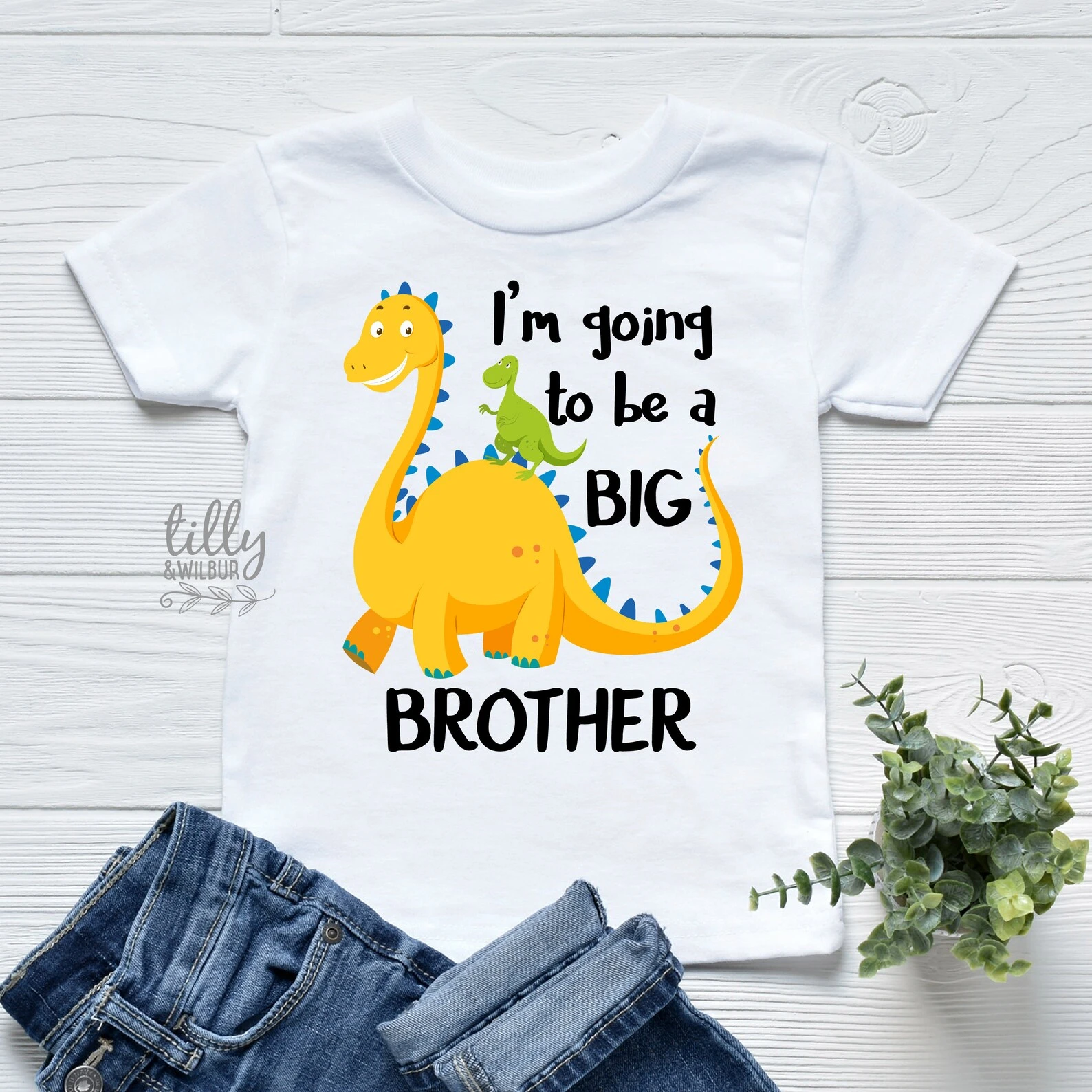 

I Am Going To Be A Big Brother Dinosaur Graphic Printed Tshirt Boys Funny Kawaii Kids Clothes Birthday Part T-Shirt Tops