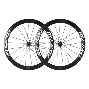 RUJIXU 700C 30/40/50mm hot sale V brake discke road wheelset BMX road disc brake bicycle wheel aluminum fixed gear wheel set