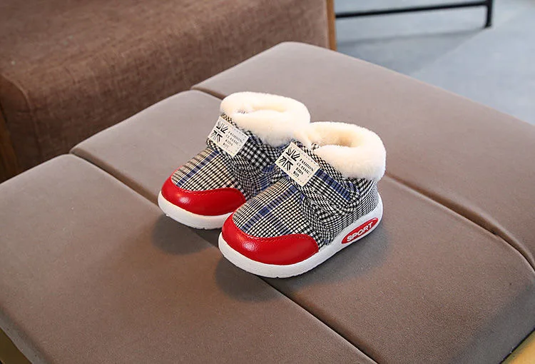 Kinder-Schneestiefel Winter Baby Jungen Warme Schuhe Kleinkind Mädchen Plüsch Gefütterte Verdickte Outdoor-Schuhe 0-5 Jahre Kinder Baumwollschuhe – Detail 14