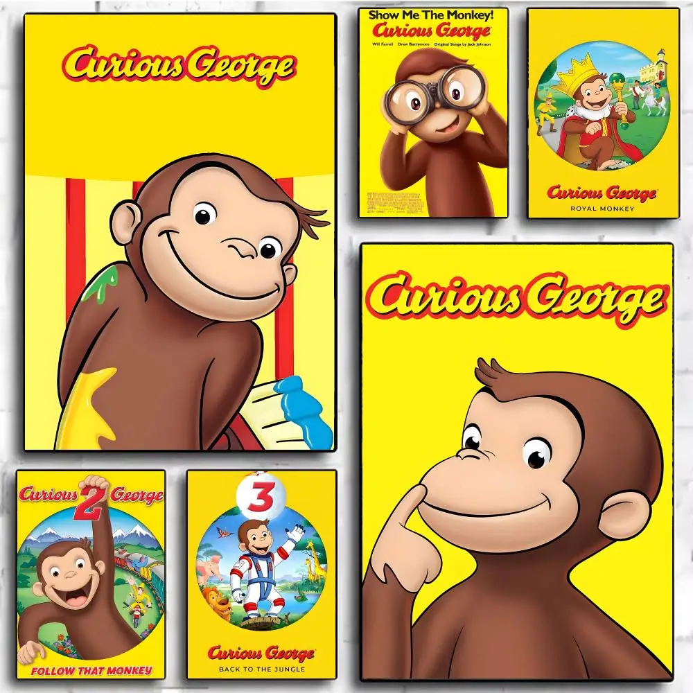 animation children C-Curious George Poster Modern Home Decor & Interior Design | Wall Art Collection