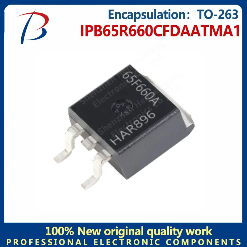 

10PCS IPB65R660CFDAATMA1 Silk screen 65F660A package TO-263 N channel voltage :650V Current :6A