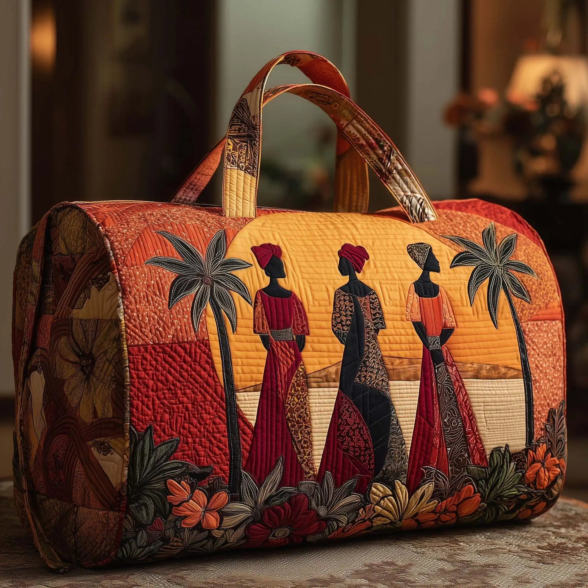 

3D Printed Quilted Bags retro fashion Personalized Gifts Bags Handbag Tote Bag Custom Training Travel Bag Beach Hiking Camping