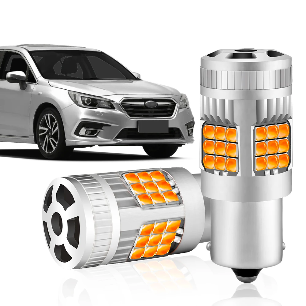 

2PCS 1156 BA15S P21W LED Turn Signal Light for Car Amber Turn Signal Lamp 1129 1073 7506 Yellow Bulb Auto 30W 36SMD 3030 Chip