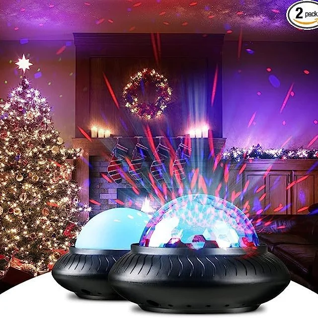 7 Color Disco LED Light With Sound Control, Type-C Charging, Rotating Party Lamp For Car, Bedroom, Camping And Home Decor