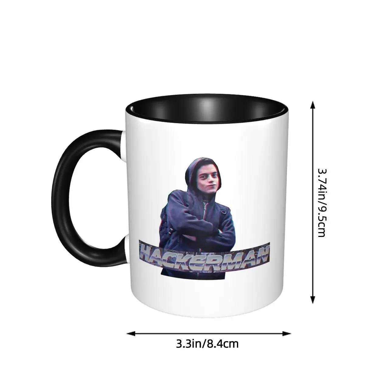 Hackerman Mr Robot Mug Funny Ceramic Coffee Cups Tea Mugs Milk Cup Drinkware Gift for Woman Man