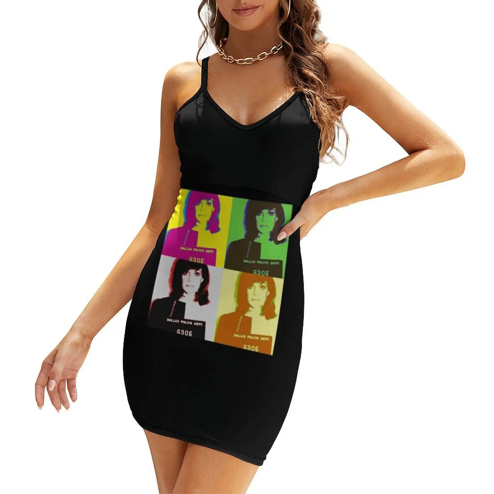 

Sue Ellen Pop Art Sling Dress chic and elegant woman dress wedding dresses for parties Party dresses for women cute dress