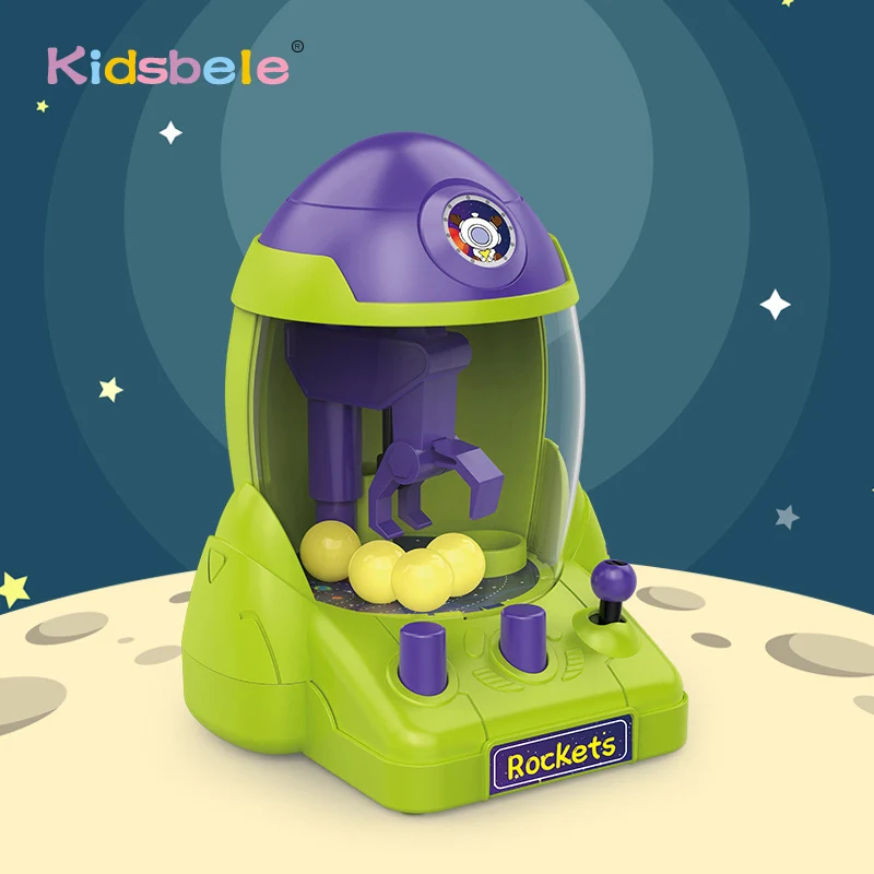 Children's Rocket Ball Machine Toy Claw Machine Boy Small Home Cartoon Gacha Tabletop Game