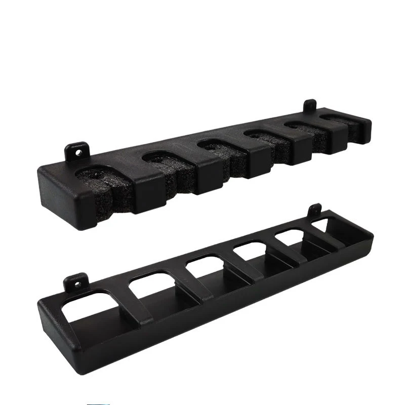 6 Rods Capacity Vertical/Horizontal Fishing Rod Holder Wall-Mounted Fishing Rod Rack Storage for Garage Fishing Accessories