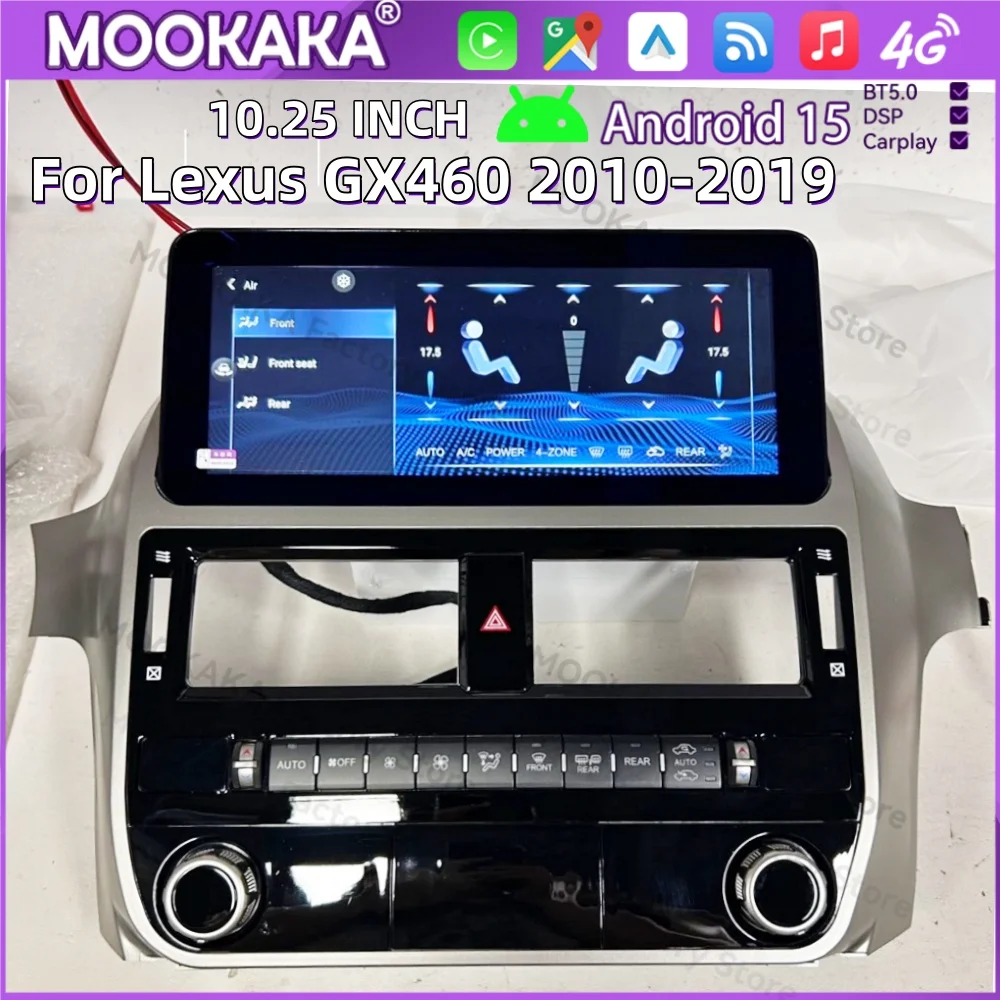 

Автомагнитола 10.25'' для Lexus GX460 2010-2019, Android 15, с Carplay, GPS-навигацией, мультимедийным плеером и головным устройством