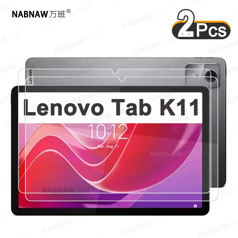 2 Pieces HD Scratch Proof Screen Protector Tempered Glass For Lenovo Tab K11 11-inch 2024 Tablet Protective Film