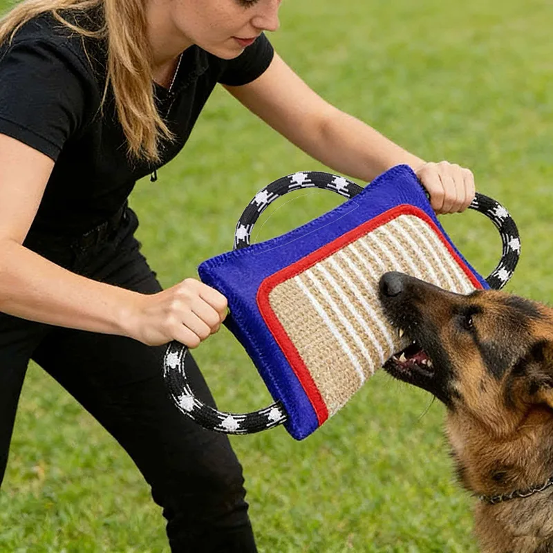 

Dog Training Rough Linen Tear Resistant Pillow Dog Bite Pillow Bite Bag Interactive Toy For Medium Large Pets