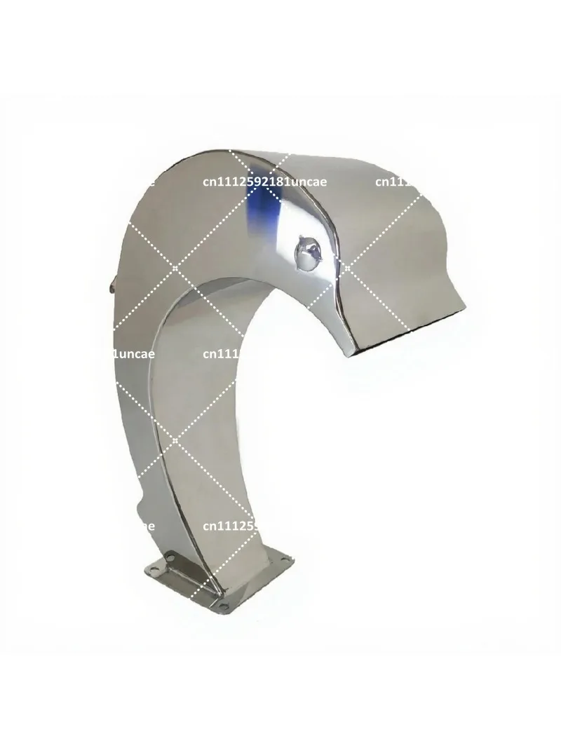 304 Stainless Steel Dolphin Waterfall Wall Fountain 300x150mm for Swimming Pool Cascade